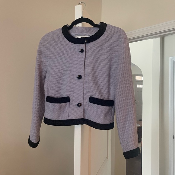Chanel Women's lavender Blazer with Black Accents